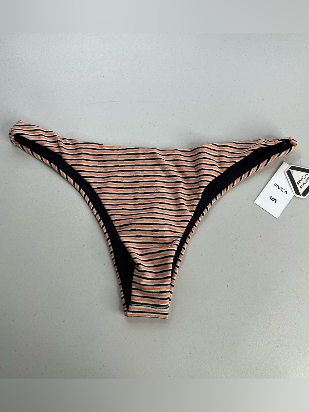 RVCA Bikini Bottom XL Multicolor Cosmic Way Skimpy Coverage Low Rise